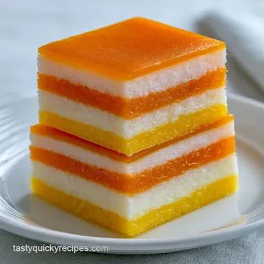 Candy Corn Fudge with Condensed Milk Recipe Card
