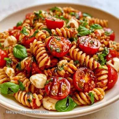 Caprese Pasta Salad in 22 Minutes