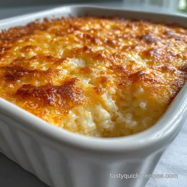 Cheesy Hashbrown Casserole: Crispy Baked for Dinner Recipe Card