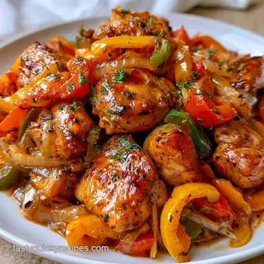Chicken Bell Pepper Skillet in 35 Minutes