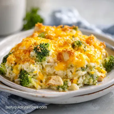 Chicken Broccoli Rice Casserole for 6 Servings
