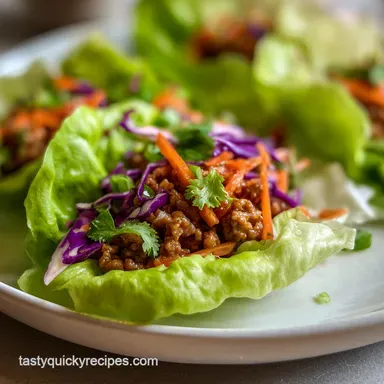 Lettuce Wrap Recipe in 20 Minutes | Pan-Seared Chicken Recipe Card