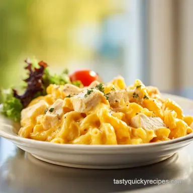 Chicken Mac and Cheese in 30 Minutes Recipe Card