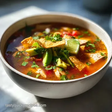 Chicken Tortilla Soup in 45 Minutes
