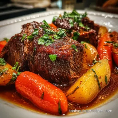 Chuck Roast Slow Cooker: Tender Roast Beef Recipe Recipe Card