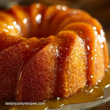 Bacardi Rum Cake: The Classic Golden Rum Drenched Bundt Cake Recipe Recipe Card
