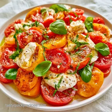 Classic Caprese Salad in 15 Minutes Recipe Card