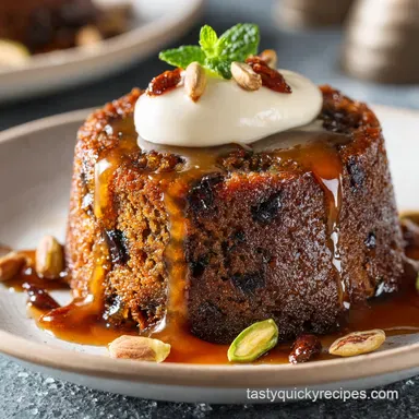 Indian Pudding: Classic Sticky Spiced New England Comfort Food Recipe Card