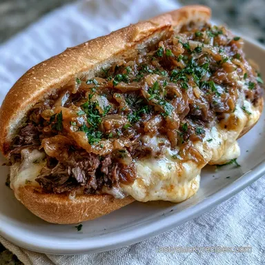 Philly Cheesesteak for 4 Servings Recipe Card
