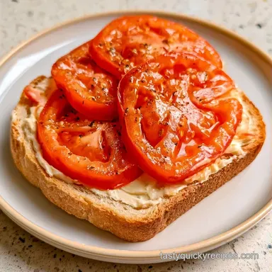 Classic Tomato Sandwich in 5 Minutes Recipe Card