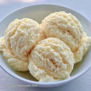 Easy Vanilla Ice Cream for 6