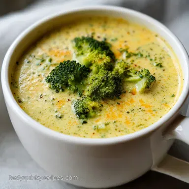 Broccoli Cheddar Soup Panera Copycat in 30 Min Recipe Card