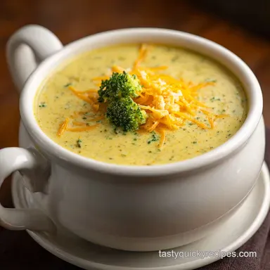 Broccoli Cheddar Soup Panera Copycat in 30 Min
