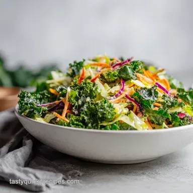 Copycat Sweet Kale Salad for 6 Servings with Creamy Poppyseed