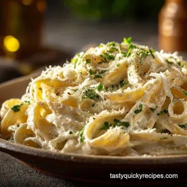 Alfredo Sauce without Heavy Cream: The Best Velvety, Lighter Recipe Recipe Card