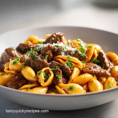 Creamy Beef and Shells Recipe in 30 Minutes