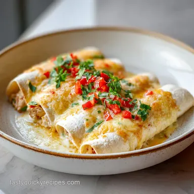 Chicken Enchilada Recipe in 50 Minutes Recipe Card