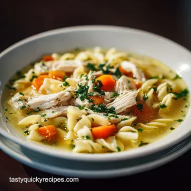 Creamy Chicken Noodle Soup in 30 Minutes