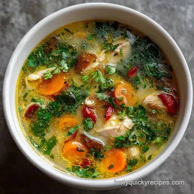 Creamy Chicken Soup Recipe in 40 Minutes Recipe Card