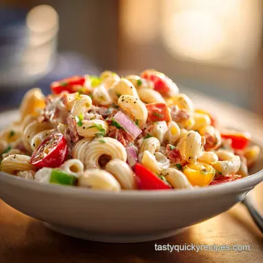 Office Potluck Recipe with Creamy Pasta Salad in 30 Minutes