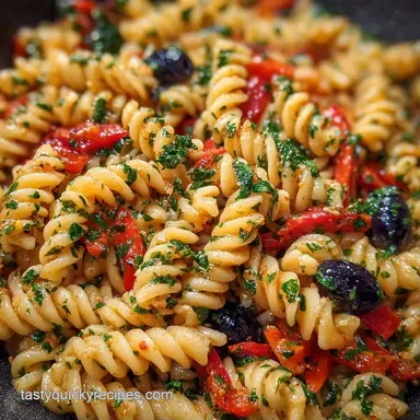 Creamy Pasta Salad Recipe in 20 Minutes Recipe Card