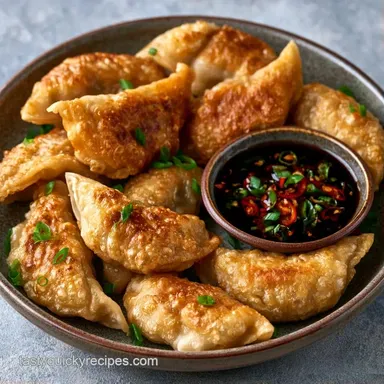 Crispy Air Fryer Dumplings in 11 Minutes Recipe Card