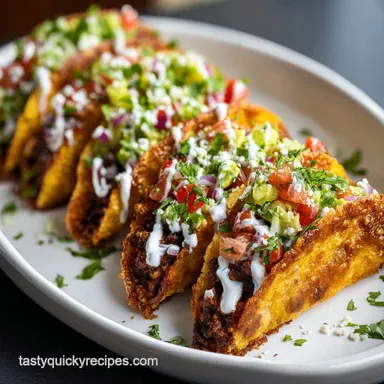 Baked Tacos with Barrier Method in 30 Min Recipe Card