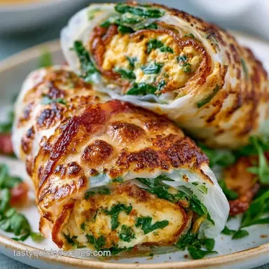 Crispy Rice Paper Breakfast Roll: 25 Min Recipe Card