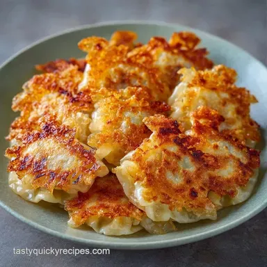 Crispy Rice Paper Dumplings with Pork Recipe Card