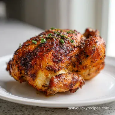 Roast Chicken Recipe: Crispy Skin in 1 Hour 5 Min