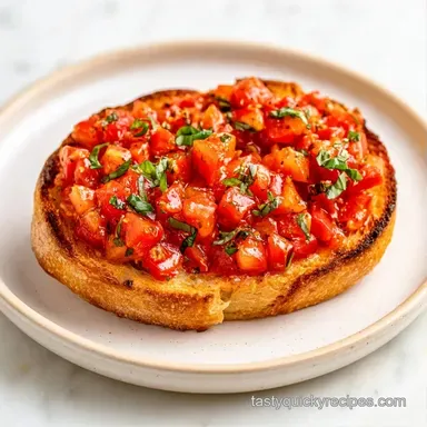 Tomato Bruschetta in 17 Minutes Recipe Card