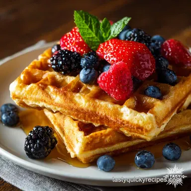 Waffle recipe without milk: Ultra-Crispy Creamy Dairy-Free Waffles Recipe Card