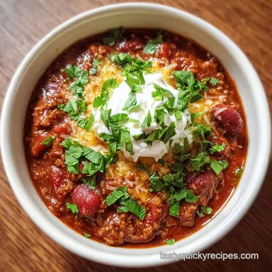 Crockpot Chili for 6 Hours