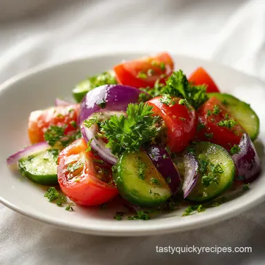 Cucumber Tomato Salad Review: Crispy Recipe Card