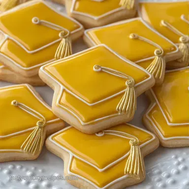 Cut Out Graduation Cookies: No-Spread Recipe Card