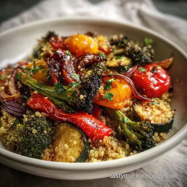 Daniel Fast Food Recipe with Roasted Vegetables and Quinoa: Smoky & Satisfying