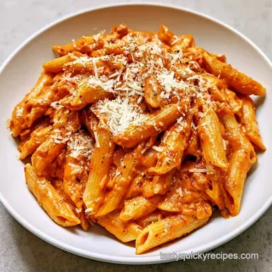 Easy Bell Pepper Pasta in 25 Minutes Recipe Card