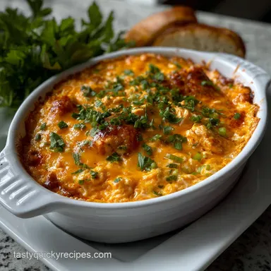 Buffalo Chicken Dip: Ultra Creamy Party Favorite Recipe Card
