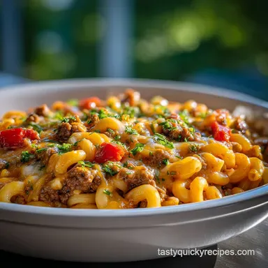 Easy Cheeseburger Pasta Recipe in 20 Minutes