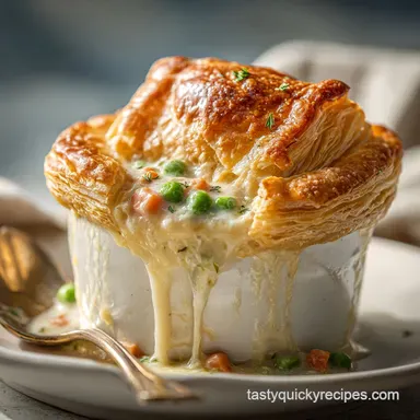 Chicken Pot Pie with Puff Pastry in 45 Minutes