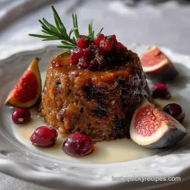 Christmas Cocktails: Figgy Pudding Fizz with Cranberry Ginger Recipe Card