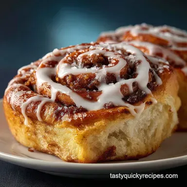 Cinnamon Rolls: Proper Fluffy Recipe with Tangy Glaze Recipe Card