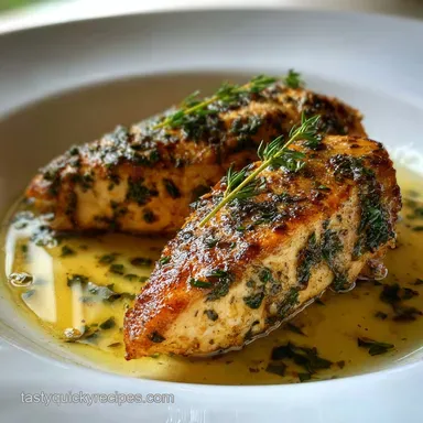 Chicken Breast Recipe with Garlic: Baked Herb Flavor Recipe Card