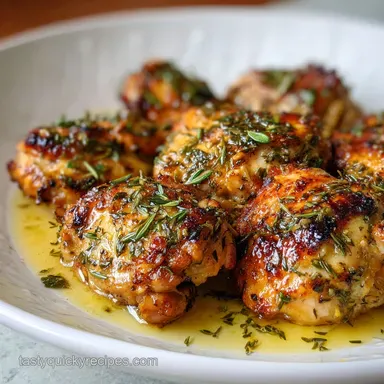 Chicken Recipe with Garlic and Herbs: Juicy & Flavorful Recipe Card