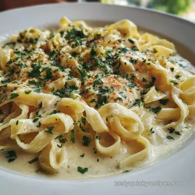 Garlic Parmesan Sauce in 15 Minutes Recipe Card