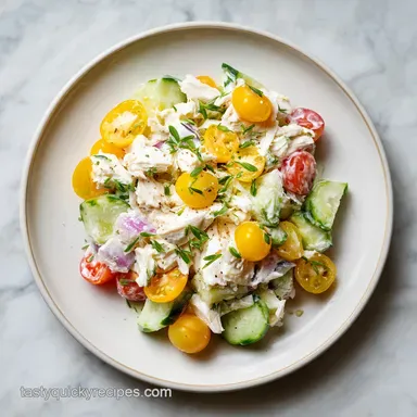 Grandma's No-Cook Chicken Salad with Sharp Cheddar in 20 Minutes