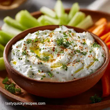 Greek Yogurt Ranch Dip The Ultimate Healthy, High-Protein Dip Recipe Card