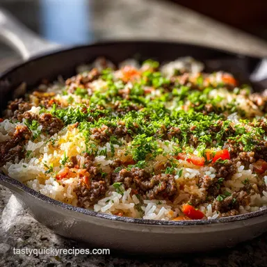Ground Beef and Rice Recipe in 30 Minutes