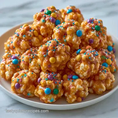 Popcorn Balls in 15 Minutes Recipe Card