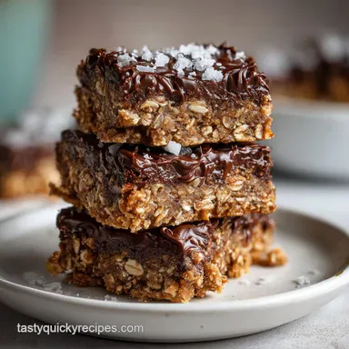 Healthy Dessert with Dark Chocolate No-Bake Recipe Card